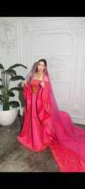 Fuschia pink henna dress