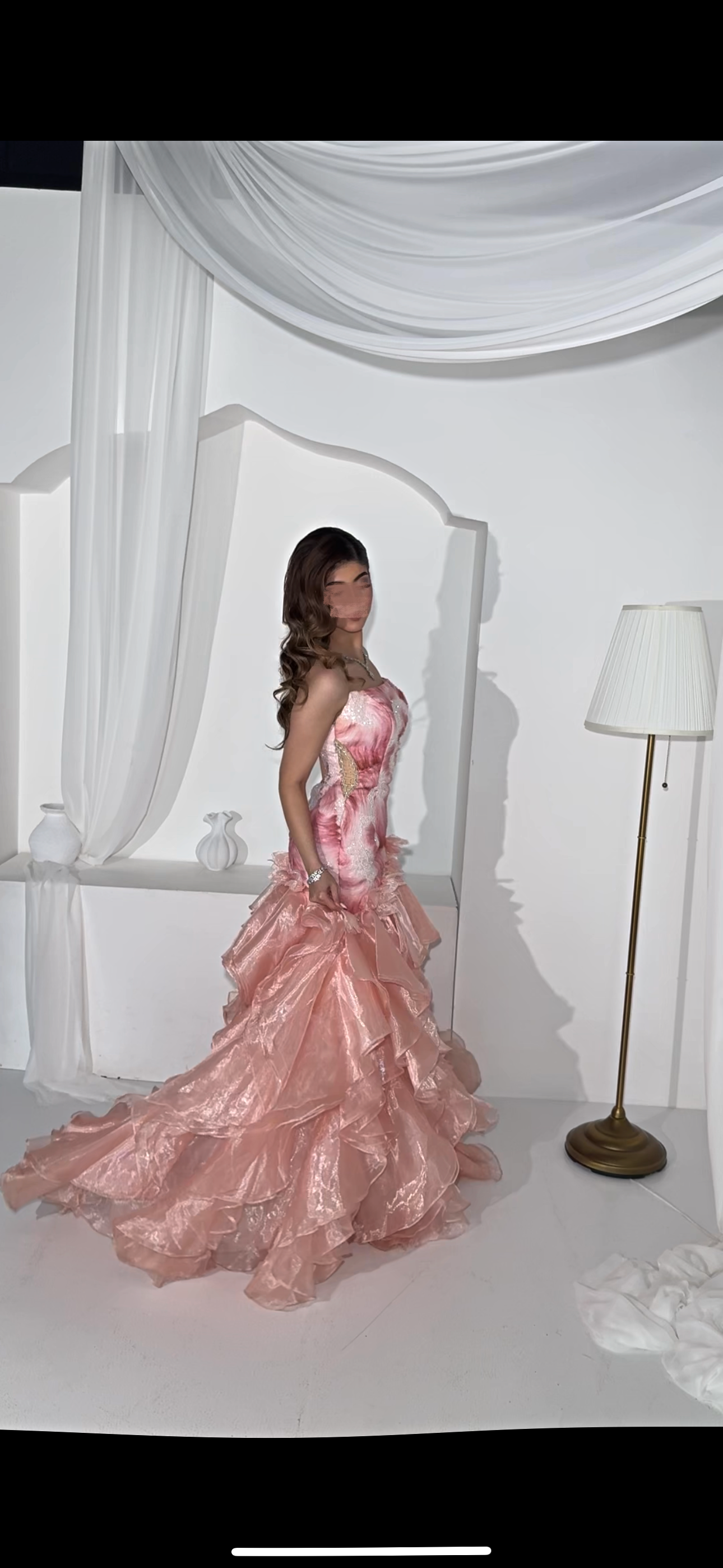 Pink sweetheart fishtail