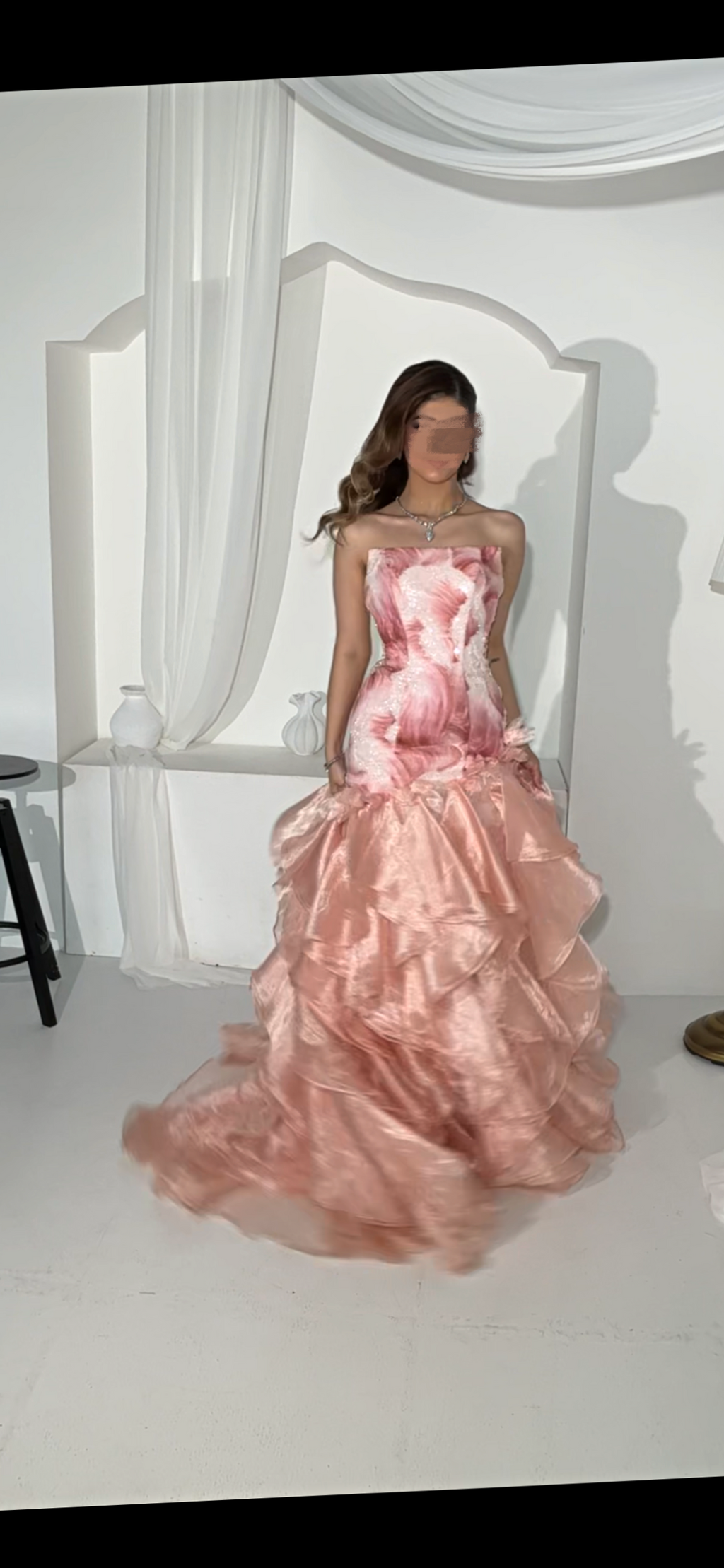 Pink sweetheart fishtail