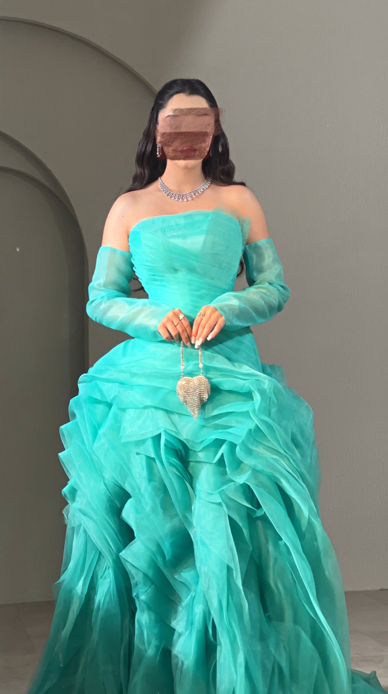 Tiffany layered dress فستان تيفاني من ايفز برايدل