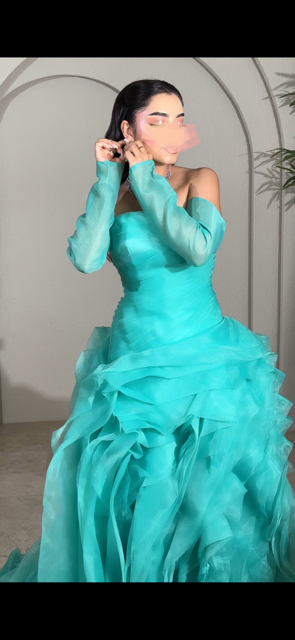 Tiffany layered dress فستان تيفاني من ايفز برايدل