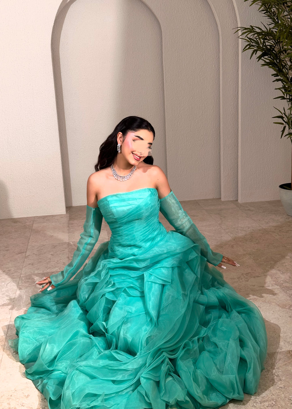 Tiffany layered dress فستان تيفاني من ايفز برايدل