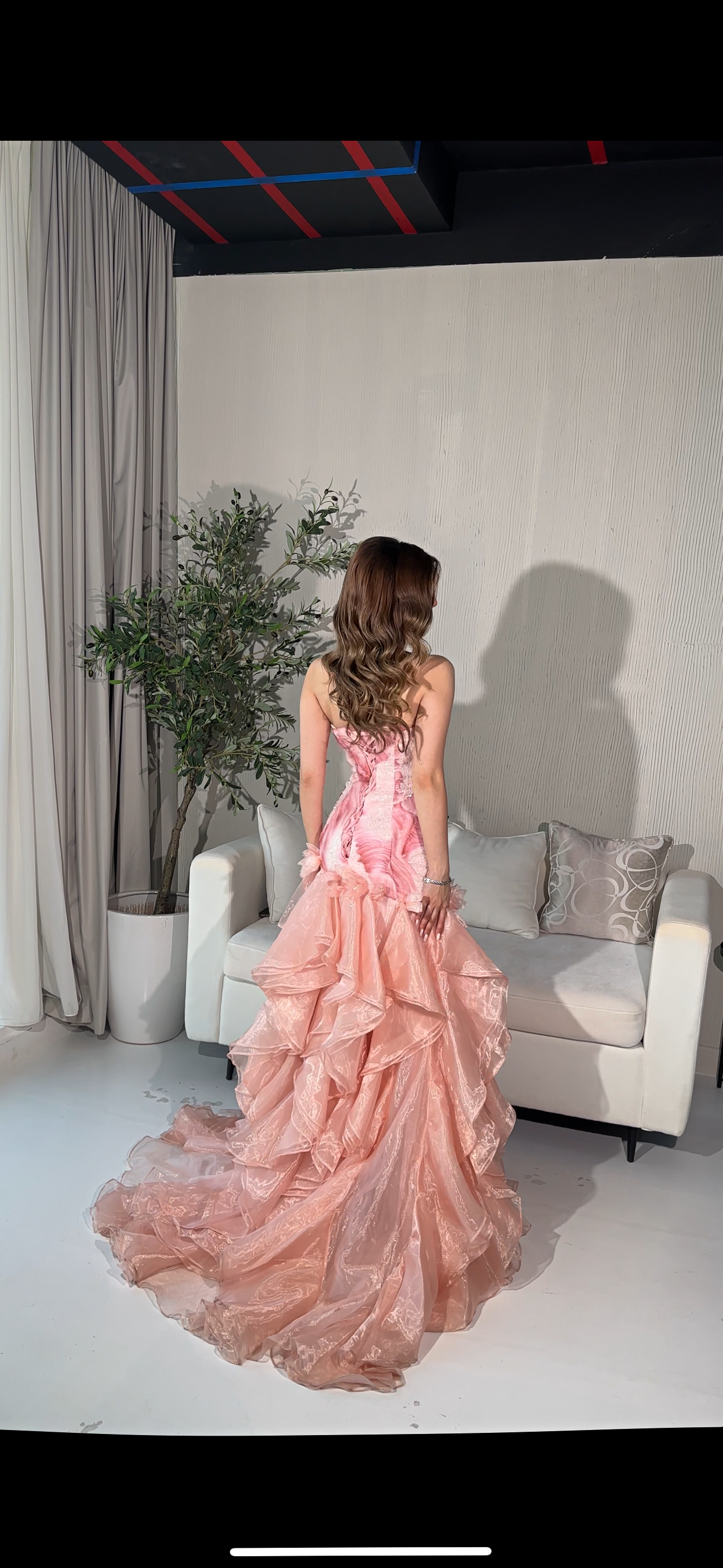 Pink sweetheart fishtail